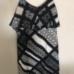 Maternity - LONG BLACK AND WHITE DRESS
